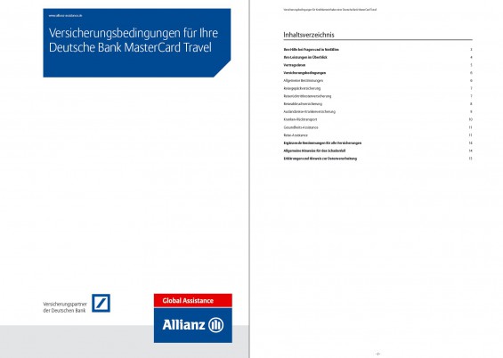 PDF: Versicherungsbedingungen für Ihre Deutsche Bank MasterCard Travel