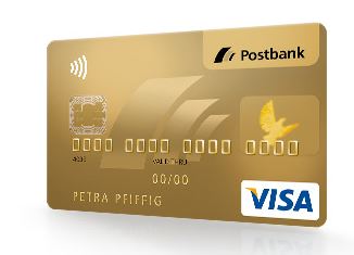 Postbank Kreditkarte - hier: VISA GOLD